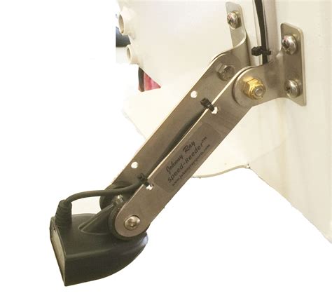 transducer on metal bracket|transducer brackets for transom.